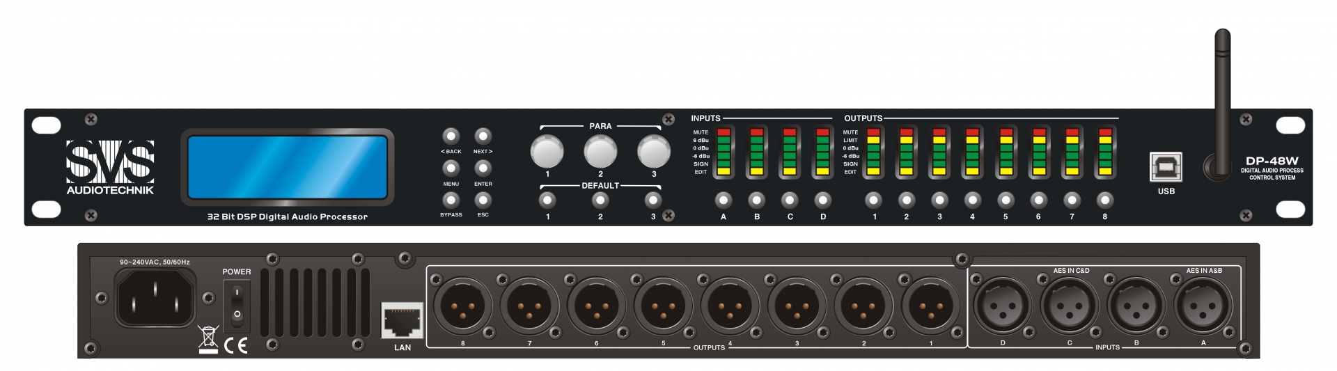 SVS Audiotechnik DP-48W Цифровой процессор: 4 входа 8 выходов в Белгородской области