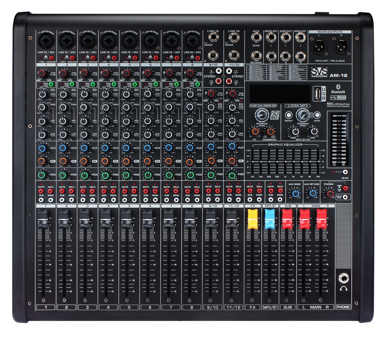 SVS Audiotechnik mixers AM-12 Микшерный пульт аналоговый, 12-канальный в Белгородской области